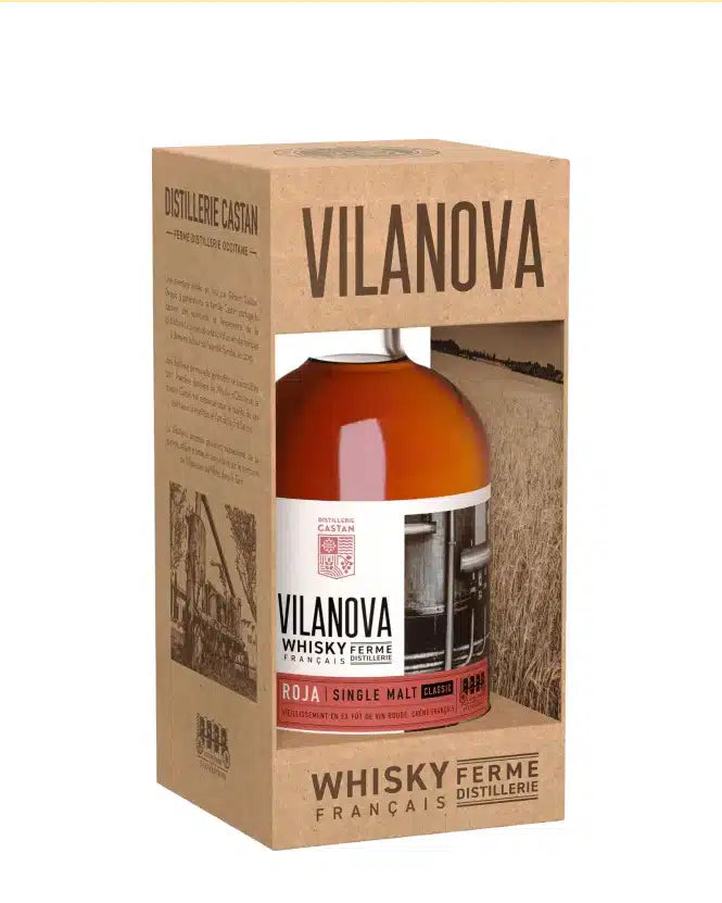 Whisky - Distillerie Castan - Vilanova - Roja - Single Malt - 70 cl - 46%